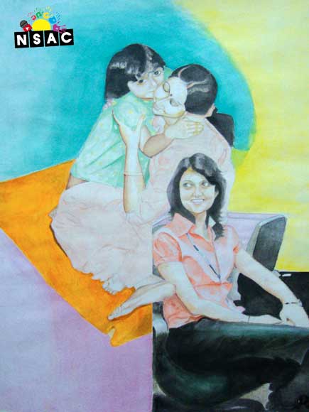 Nominated Painting of Satya Vrata for All India Painting Competition