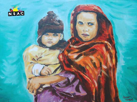 Nominated Painting of Yogesh Sehgal for All India Painting Competition