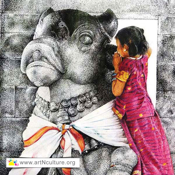 Artist Prateek Katyal Painting