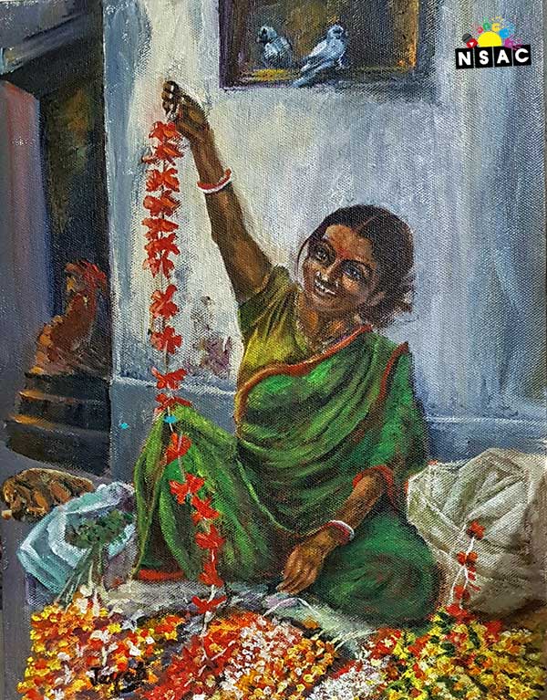 Jayati Sengupta Painting in National Level Painting Competition