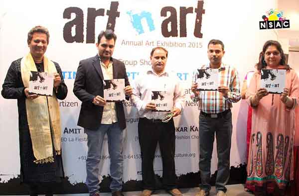 Inaugration Programme of National Level 'art N art' Exhibition 2015, All India Artist Group Show, Organised by Nav Shri Art & Culture Organisation
