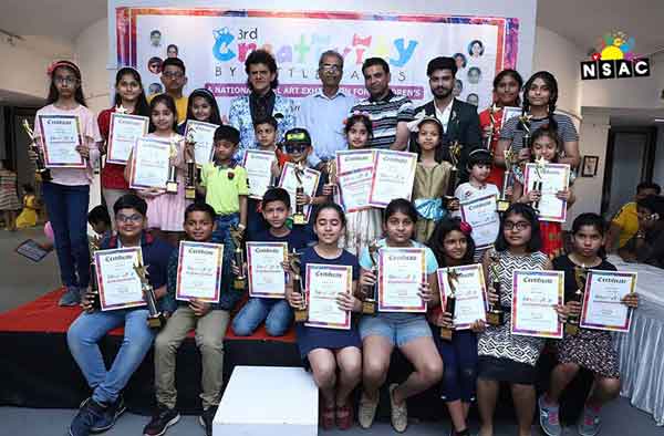 Inaugration Programme of Creativity by Little Hands 2019, All India Child Art Exhibition, Organised by Nav Shri Art & Culture Organisation