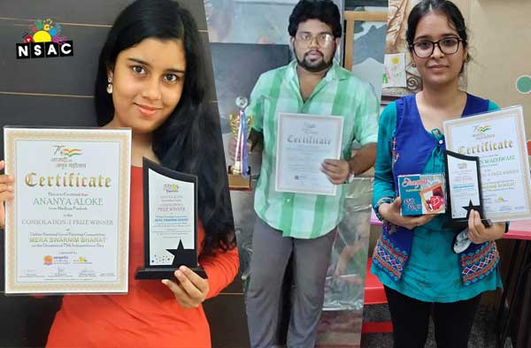 Award Ceremony of Online National Level Painting Competition - Mera Swarnim Baharat, National Level Online Painting Competition, Organised by Nav Shri Art & Culture Organisation