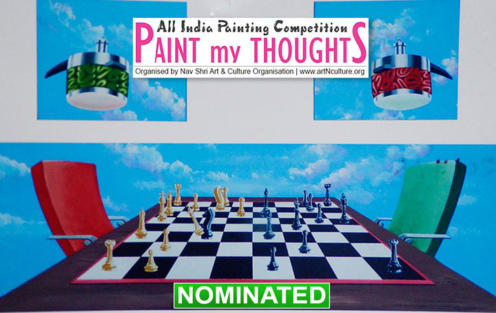 Nominated Painting of Prashanta Paul for All India Painting Competition