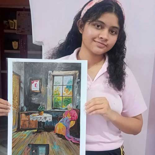 Artist Pragya Dhyani Special Prize Winner of All India Painting Competition - Peaeful Life, Artwork of Pragya Dhyani from Uttrakhand in All India Painting Competition - Peaceful Life, Painting Competition, National Level Painting Competition, All India Art Competition, Online Painting Competition, Indian Art Contest, Peaceful Life Painting Competition, Painting Competition for Adults, Painting Competition Near Me, Online Art Competition, Online Art Contest, Painting Competition 2025, International Level Painting Competition, State Level Painting Competition, Painting Competition for Artist, Painting Competition in Delhi, Painting Competition in India