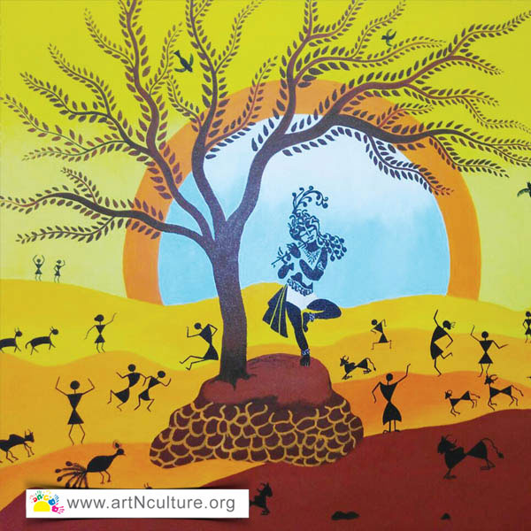 Indian Art Fair and Exhibition in Delhi, Artist Nidhi Goel Painting