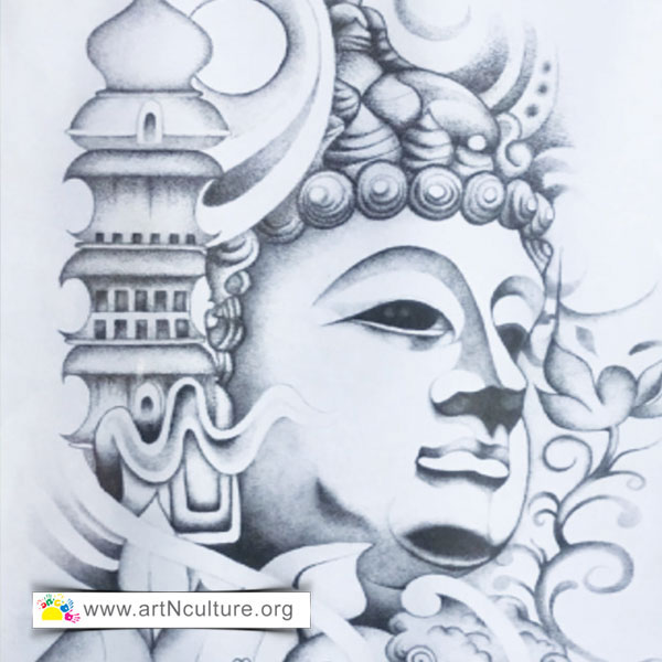 All India Art Exhibition in Delhi, Artist Anshul Sharma Work