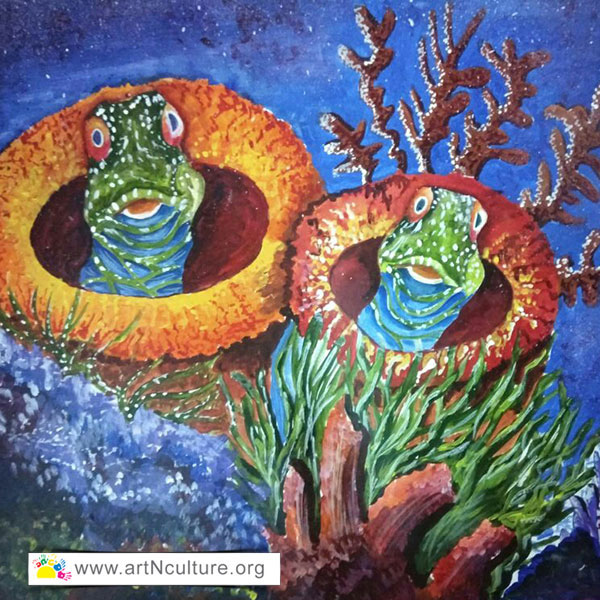 All India Art Exhibition in Delhi, Artist Chanda Kumari Work