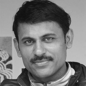 All India Art Exhibition in Delhi, Artist Umesh Kumar