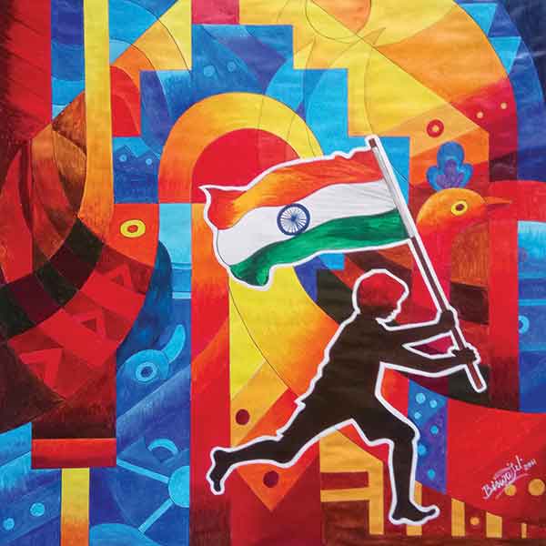 National Level Art Exhibition in Delhi, Artist Biswajit Debnath