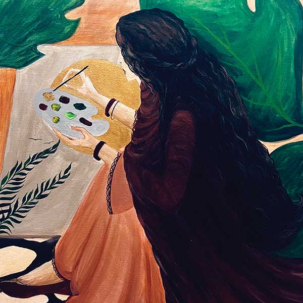 Art N Art National Level Art Exhibition in Delhi, India, Artist Zakiya Rashid