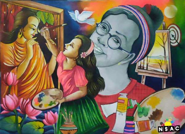 Satvika Shriyadarshini, 2nd Prize Winner of All India Child Art Competition