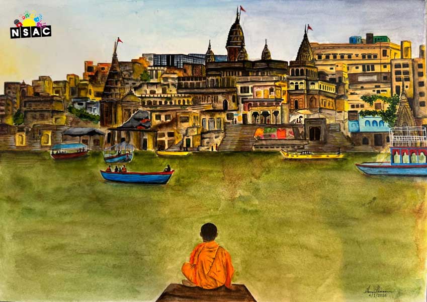 Artwork of Aarna Sharma in 21st All India Child Art Competition 2025, In Search of Inner Peace - Online Competition, National Level Painting Competition for Kids, Painting Competition for Children, Online Painting Competition for Kids, Kids Art Competition, Children Art Contest, Drawing Competition for Children, Painting Competition in Delhi for Kids, Nav Shri Art & Culture Organisation, Himanshu Art Institute, Painting Competition Near Me, Painting Competition for Students, Painting Competition for School, Drawing Competition for School Students, Indian Art Contest, Art Competition, Painting Competition for School Students