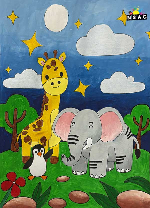 Artwork of Nishant Mandawariya in 21st All India Child Art Competition 2025, Online Art Competition for Kids, National Level Painting Competition for Kids, Painting Competition for Children, Online Painting Competition for Kids, Kids Art Competition, Children Art Contest, Drawing Competition for Children, Painting Competition in Delhi for Kids, Nav Shri Art & Culture Organisation, Himanshu Art Institute, Painting Competition Near Me, Painting Competition for Students, Painting Competition for School, Drawing Competition for School Students, Indian Art Contest, Art Competition, Painting Competition for School Students