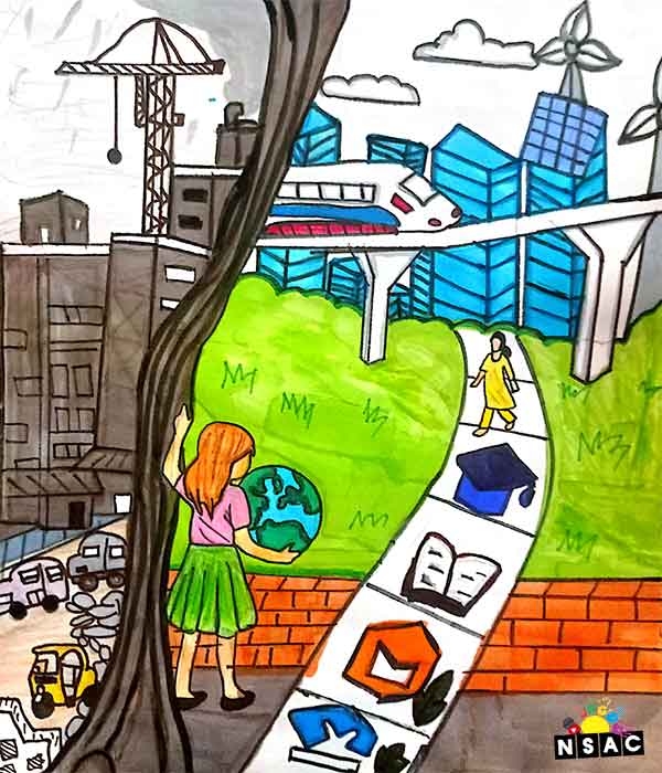 Artwork of Jivika Pravin Gaikwad in 21st All India Child Art Competition 2025, In Search of Inner Peace - Online Competition, National Level Painting Competition for Kids, Painting Competition for Children, Online Painting Competition for Kids, Kids Art Competition, Children Art Contest, Drawing Competition for Children, Painting Competition in Delhi for Kids, Nav Shri Art & Culture Organisation, Himanshu Art Institute, Painting Competition Near Me, Painting Competition for Students, Painting Competition for School, Drawing Competition for School Students, Indian Art Contest, Art Competition, Painting Competition for School Students