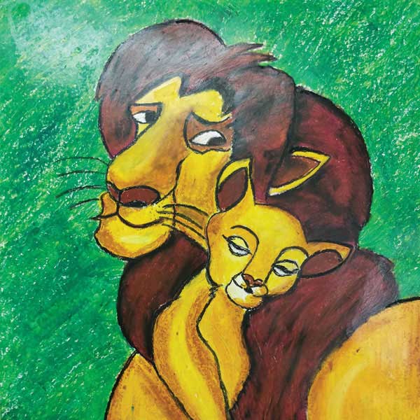 Artist Navya Mathur Painting in National Level Child Art Exhibition of Kids