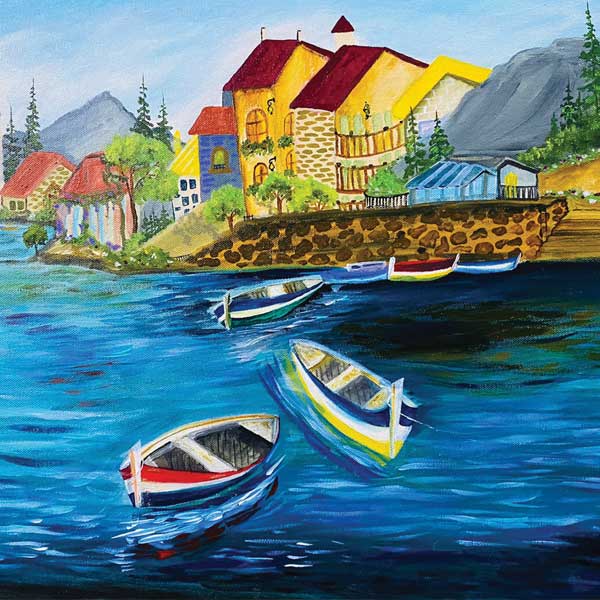 Artist Zakiya Rashid Painting in All India Art Exhibition of Kids