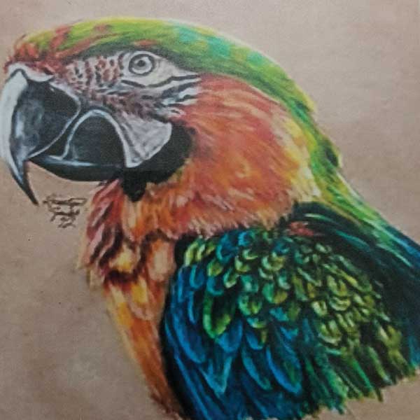 Painting by Anishka Singh at the All India Child 2025, New Delhi, India, Organised by Nav Shri Art & Culture Organisation