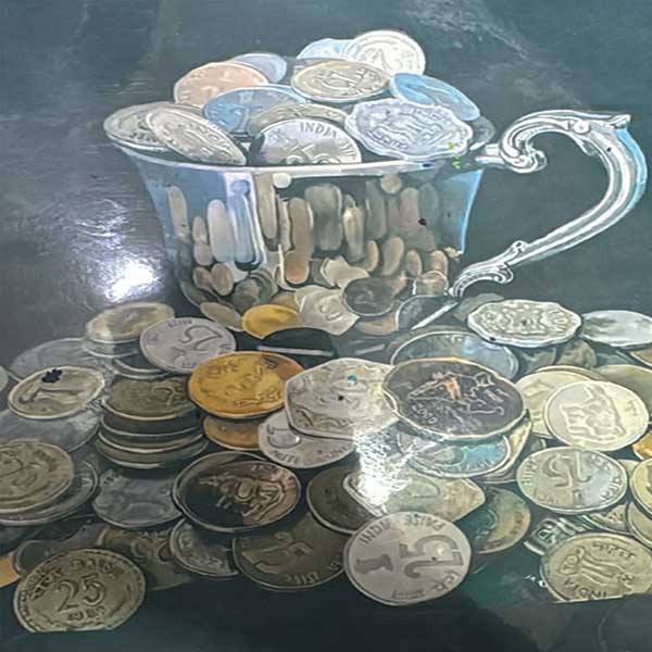 Painting by Ayanna Satya at the All India Child 2025, New Delhi, India, Organised by Nav Shri Art & Culture Organisation