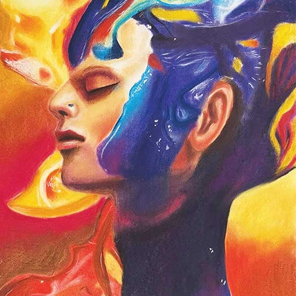 Painting by Ekanshi Goel at the All India Child 2025, New Delhi, India, Organised by Nav Shri Art & Culture Organisation