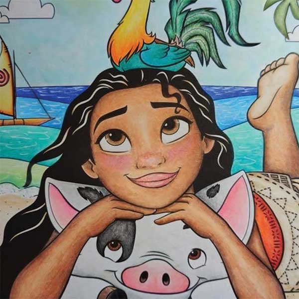 Painting by Layathi Nithila Prasad at the All India Child 2025, New Delhi, India, Organised by Nav Shri Art & Culture Organisation