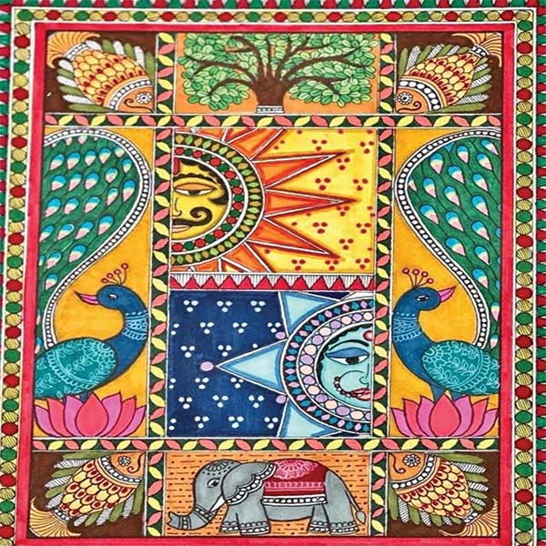 Painting by Meha Nandan at the All India Child 2025, New Delhi, India, Organised by Nav Shri Art & Culture Organisation