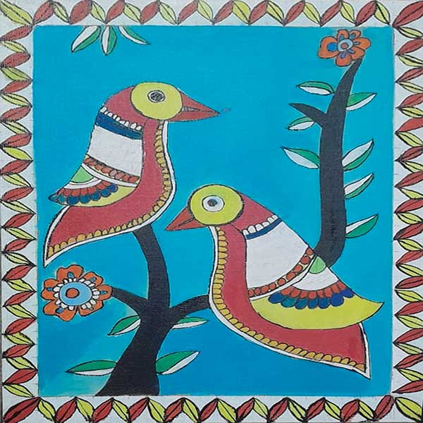 Painting by Roshan Kumar Pal at the All India Child 2025, New Delhi, India, Organised by Nav Shri Art & Culture Organisation