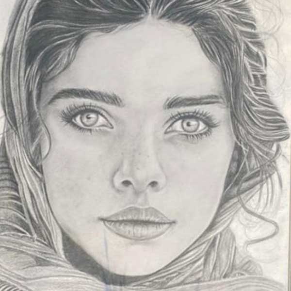 Painting by Sana Kapoor at the All India Child 2025, New Delhi, India, Organised by Nav Shri Art & Culture Organisation