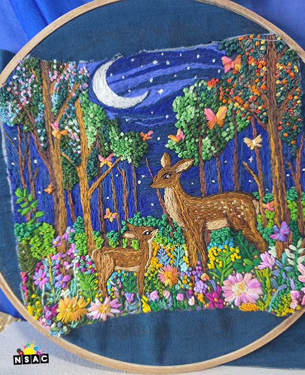 Radhika Vyas - Third Prize Winner of All India Craft Competition - Craft Karigar, National Level Craft Competition, Online Craft Competition, Nav Shri Art & Culture Organisation, Himanshu Art Institute