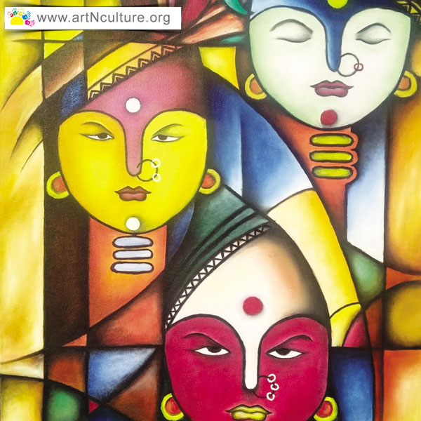 National Level Art Exhibition in Delhi, Artist Atul Patel