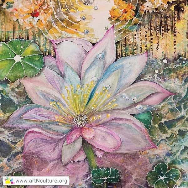 Passion Explosion Art Exhibition, All India National Level Art Exhibition of Drawing, Painting, Sketching, Digital, Photography, Sculpture, Art & Craft in Delhi, India, Artist Bijaya Sharma Painting Work