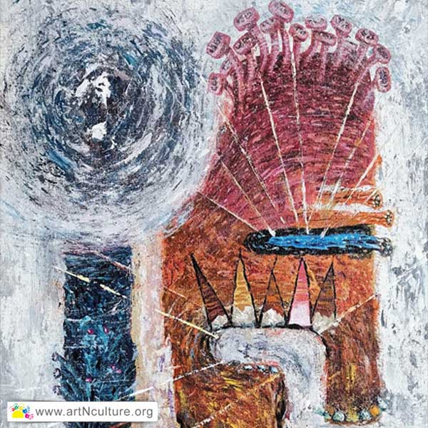 Passion Explosion Art Exhibition, All India National Level Art Exhibition of Drawing, Painting, Sketching, Digital, Photography, Sculpture, Art & Craft in Delhi, India, Artist Gurinder Pal Singh Painting Work