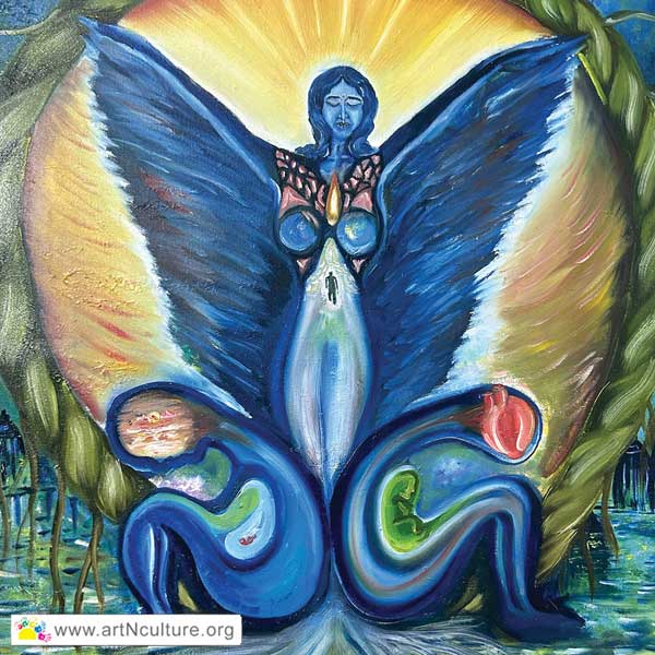 Passion Explosion Art Exhibition, All India National Level Art Exhibition of Drawing, Painting, Sketching, Digital, Photography, Sculpture, Art & Craft in Delhi, India, Artist Jeevan Kumar Turaka Painting Work