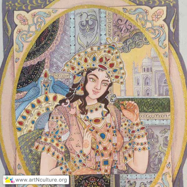 Passion Explosion Art Exhibition, All India National Level Art Exhibition of Drawing, Painting, Sketching, Digital, Photography, Sculpture, Art & Craft in Delhi, India, Artist Magnolia Perez Bejarano Painting Work