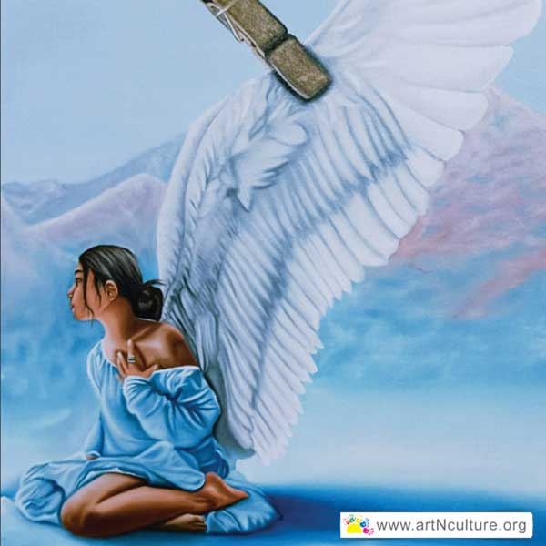 Passion Explosion Art Exhibition, All India National Level Art Exhibition of Drawing, Painting, Sketching, Digital, Photography, Sculpture, Art & Craft in Delhi, India, Artist Neha Painting Work