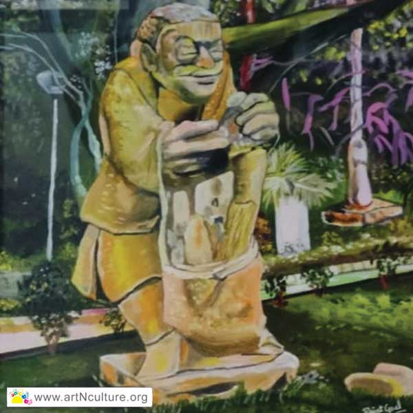 Passion Explosion Art Exhibition, All India National Level Art Exhibition of Drawing, Painting, Sketching, Digital, Photography, Sculpture, Art & Craft in Delhi, India, Artist Rajat Goel Painting Work