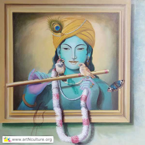 Passion Explosion Art Exhibition, All India National Level Art Exhibition of Drawing, Painting, Sketching, Digital, Photography, Sculpture, Art & Craft in Delhi, India, Artist Ravinder Kumar Painting Work