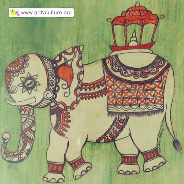 Passion Explosion Art Exhibition, All India National Level Art Exhibition of Drawing, Painting, Sketching, Digital, Photography, Sculpture, Art & Craft in Delhi, India, Artist Ritambra Sharma Painting Work