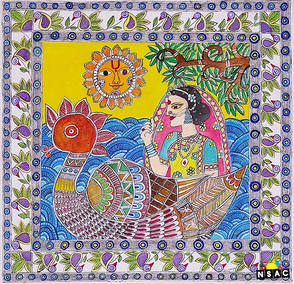 Soujanya I S from Andhra Pradesh Painting in the All India National Level Painting Competition - Meri Kalpana, Online Painting Competition, Organised by Nav Shri Art & Culture Organisation