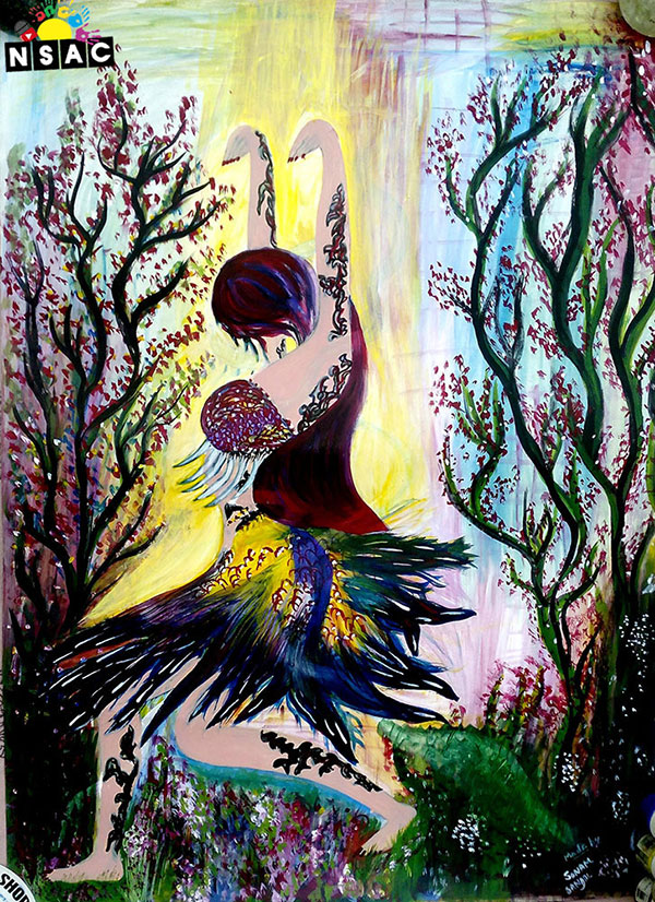 Painting in National Level Painting Competition, Online Painting Competition, Indian Art Contest, Online Art Competition, Painting Competition for Artist, Artist Level Painting Competition, All India Painting Competition on National Level, Painting Competition in Delhi, All India Art Competition, Sonam Sandal Painting
