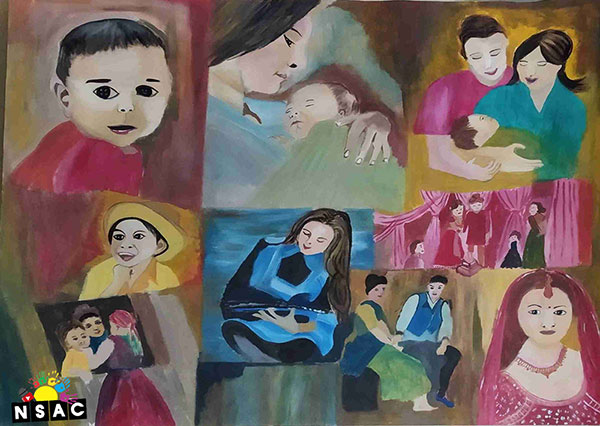 Painting in National Level Painting Competition, Online Painting Competition, Indian Art Contest, Online Art Competition, Painting Competition for Artist, Artist Level Painting Competition, All India Painting Competition on National Level, Painting Competition in Delhi, All India Art Competition, Priyanshi Soni Painting