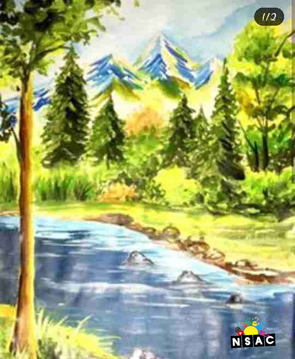 Painting in National Level Painting Competition, Online Painting Competition, Indian Art Contest, Online Art Competition, Painting Competition for Artist, Artist Level Painting Competition, All India Painting Competition on National Level, Painting Competition in Delhi, All India Art Competition, Janhvi Ojha Painting