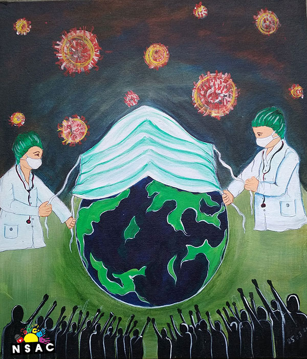 Painting in National Level Painting Competition, Online Painting Competition, Indian Art Contest, Online Art Competition, Painting Competition for Artist, Artist Level Painting Competition, All India Painting Competition on National Level, Painting Competition in Delhi, All India Art Competition, Poonam Rani Painting