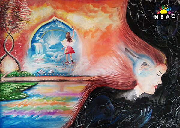 Painting in National Level Painting Competition, Online Painting Competition, Indian Art Contest, Online Art Competition, Painting Competition for Artist, Artist Level Painting Competition, All India Painting Competition on National Level, Painting Competition in Delhi, All India Art Competition, Shristi Srivastava Painting