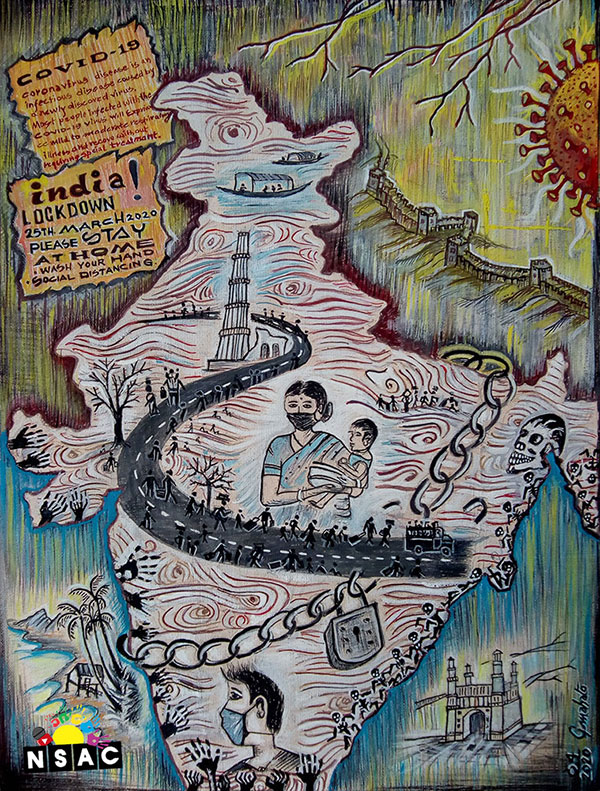 Painting in National Level Painting Competition, Online Painting Competition, Indian Art Contest, Online Art Competition, Painting Competition for Artist, Artist Level Painting Competition, All India Painting Competition on National Level, Painting Competition in Delhi, All India Art Competition, Gopikant Mahato Painting
