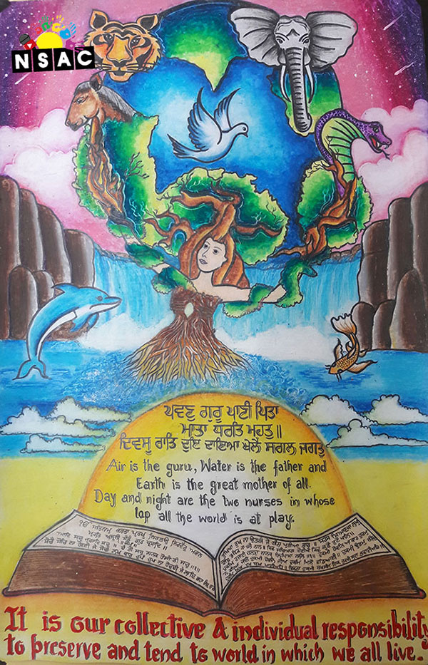 Painting in National Level Painting Competition, Online Painting Competition, Indian Art Contest, Online Art Competition, Painting Competition for Artist, Artist Level Painting Competition, All India Painting Competition on National Level, Painting Competition in Delhi, All India Art Competition, Harman Kaur Painting