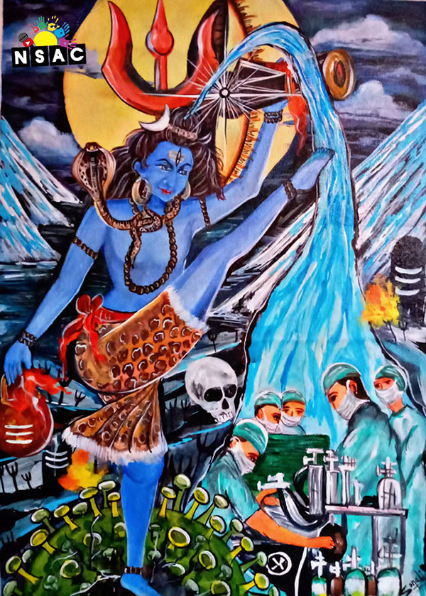 Painting in National Level Painting Competition, Online Painting Competition, Indian Art Contest, Online Art Competition, Painting Competition for Artist, Artist Level Painting Competition, All India Painting Competition on National Level, Painting Competition in Delhi, All India Art Competition, sonali Sharma Painting