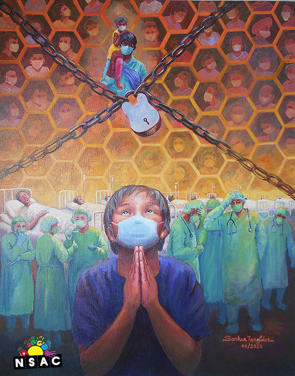 Painting in National Level Painting Competition, Online Painting Competition, Indian Art Contest, Online Art Competition, Painting Competition for Artist, Artist Level Painting Competition, All India Painting Competition on National Level, Painting Competition in Delhi, All India Art Competition, Sankar Tarafdar Painting