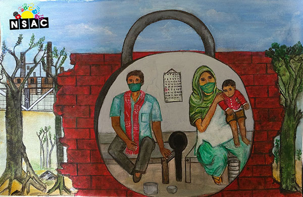 Painting in National Level Painting Competition, Online Painting Competition, Indian Art Contest, Online Art Competition, Painting Competition for Artist, Artist Level Painting Competition, All India Painting Competition on National Level, Painting Competition in Delhi, All India Art Competition, Sumana Biswas Painting