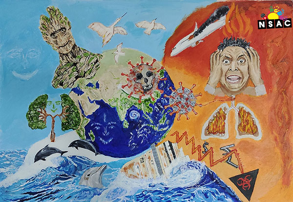 Painting in National Level Painting Competition, Online Painting Competition, Indian Art Contest, Online Art Competition, Painting Competition for Artist, Artist Level Painting Competition, All India Painting Competition on National Level, Painting Competition in Delhi, All India Art Competition, D Vamsi Gopal Painting